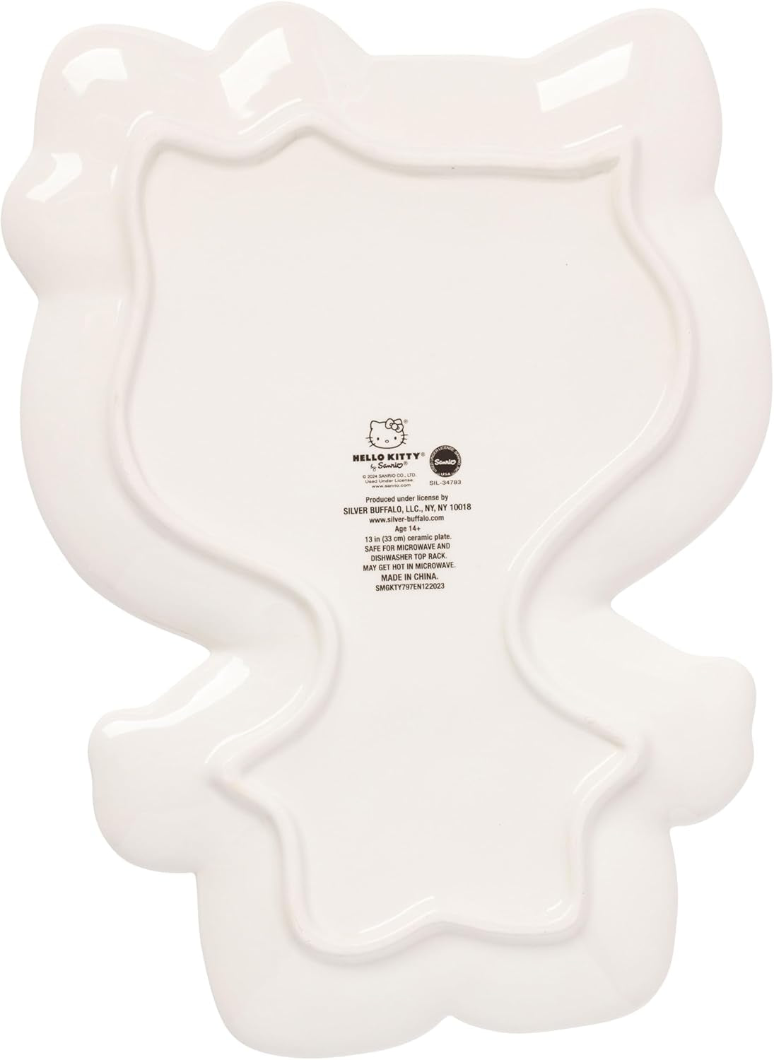 Sanrio Hello Kitty Halloween Spooky Skeleton Costume Ceramic Decorative Plate